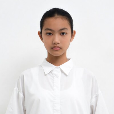 Young Asian woman in white shirt