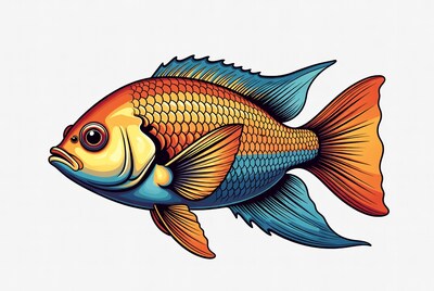 Colorful fish illustration