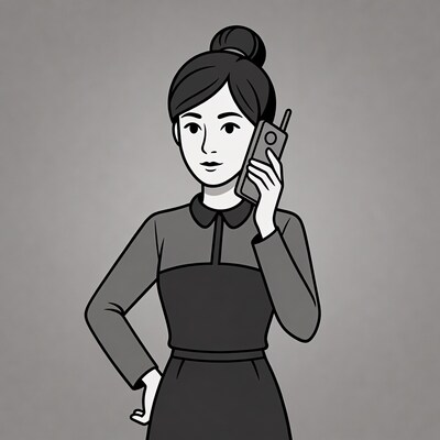 Woman talking on cell phone