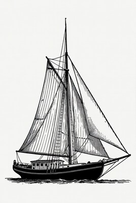 Sailboat on water