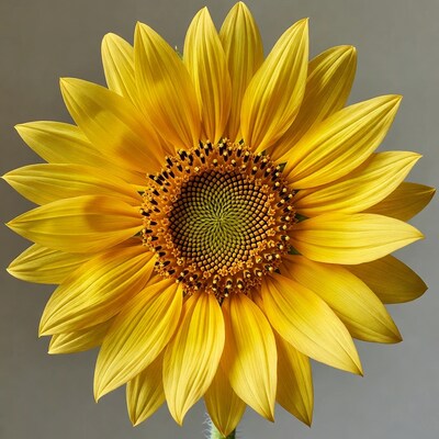 Yellow sunflower close up