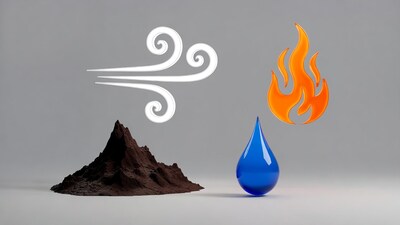 Mountain Wind Fire Water Elements