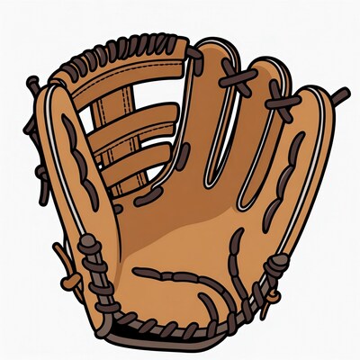 Baseball glove illustration