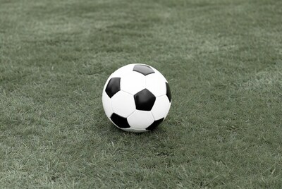 Soccer ball on grass