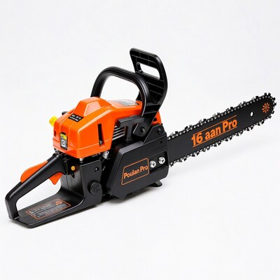 Poulan Pro Chainsaw on White Background