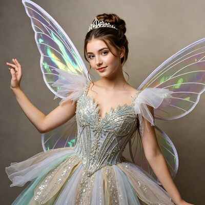 Young woman in fairy costume