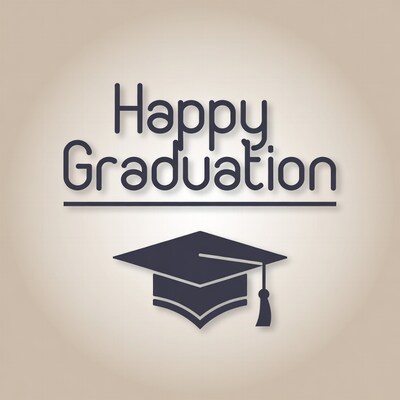 Happy Graduation with Cap