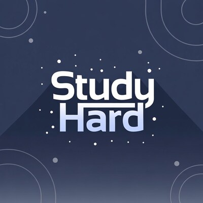 Study Hard Text Design