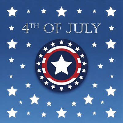 4th of July Captain America Shield