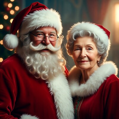 Santa Claus and Mrs Claus