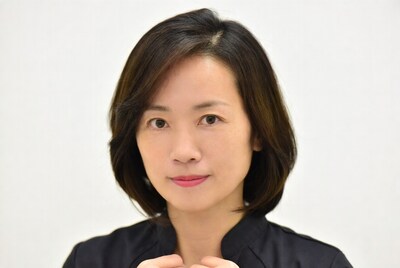 Asian woman with dark hair