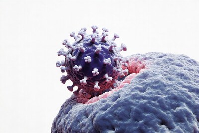 Coronavirus Attacking Human Cell