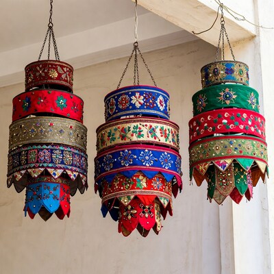 Colorful Hanging Lanterns
