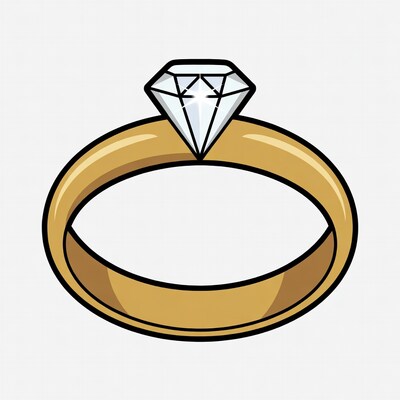 Gold diamond ring