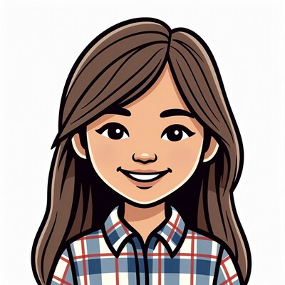 Smiling woman with brown hair