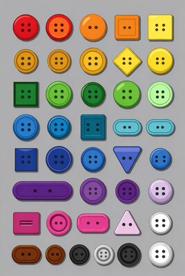 Colorful buttons collection