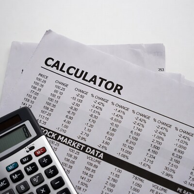 Calculator on stock market data