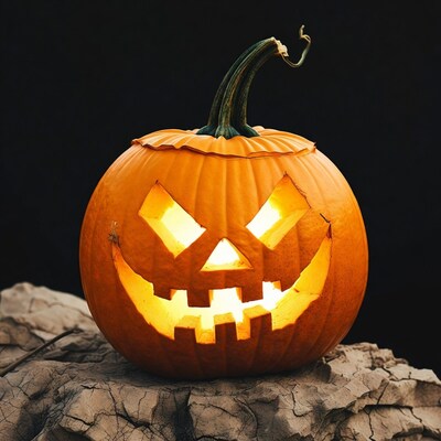 Glowing Jack O Lantern Pumpkin