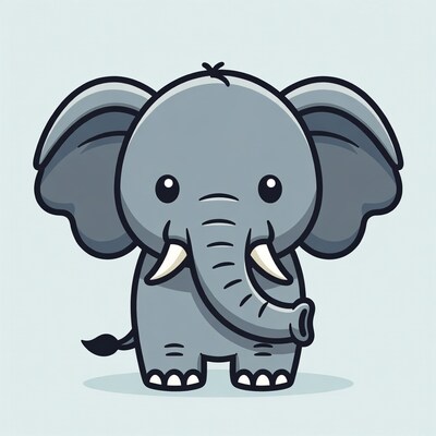 Cute cartoon elephant