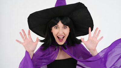 Woman in witch costume