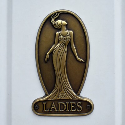 Art Deco Ladies Sign