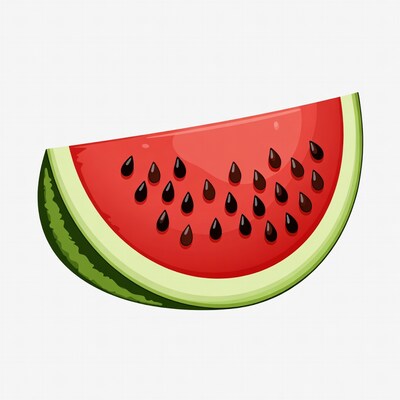 Watermelon slice illustration