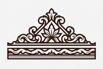 Ornate decorative border design