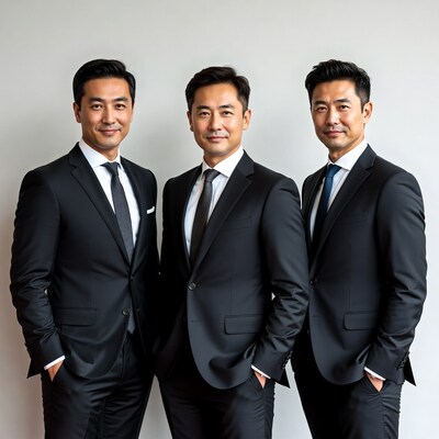 Three Asian men in suits
