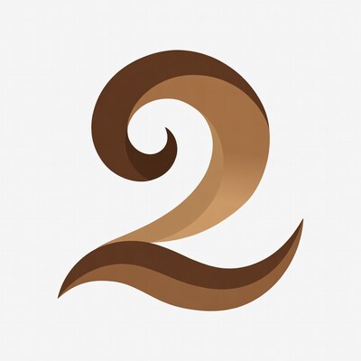 Brown swirl logo design