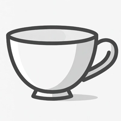 Empty coffee cup