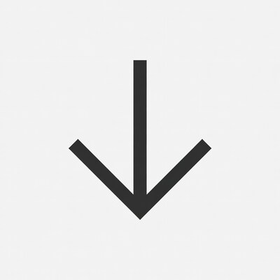 Black arrow pointing down