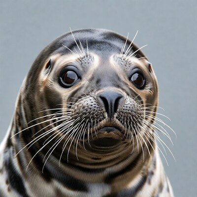 Close up of a seal face