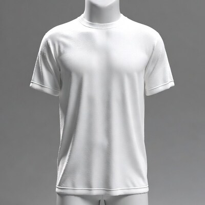 White t-shirt on mannequin