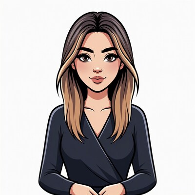 Woman with long brown hair