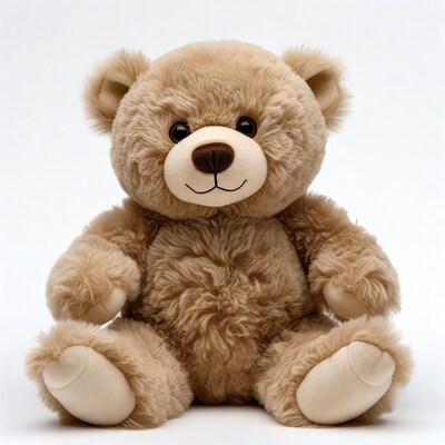Brown teddy bear sitting