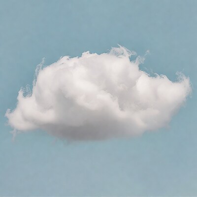 White cloud on blue sky