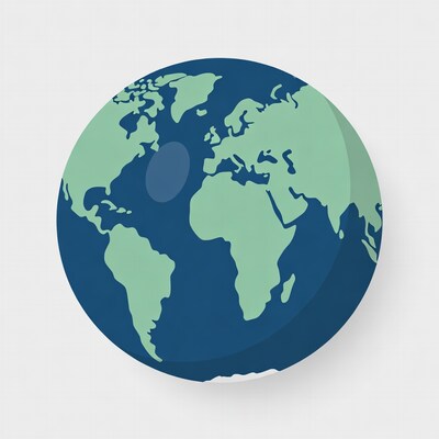 Cartoon Earth Globe Illustration