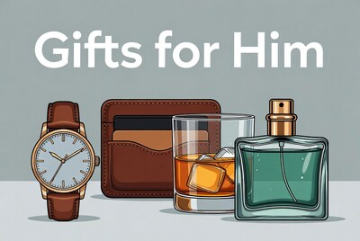 Gifts for Him Watch Wallet Whiskey