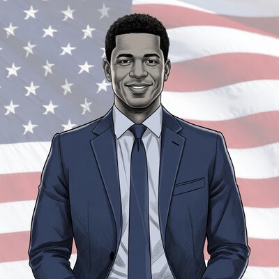 African American man in suit