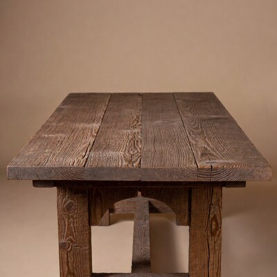 Rustic wooden table