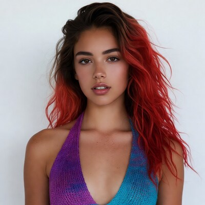 Woman with red hair