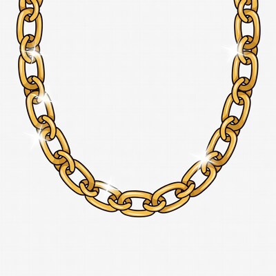 Gold chain necklace