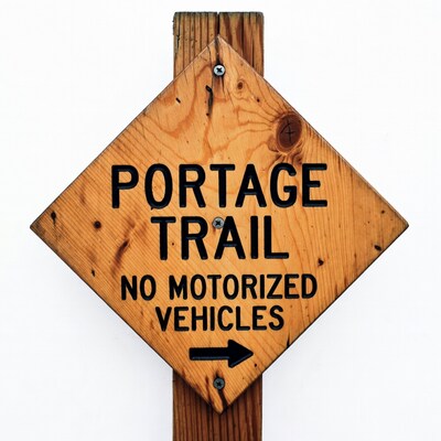 Portage Trail Sign