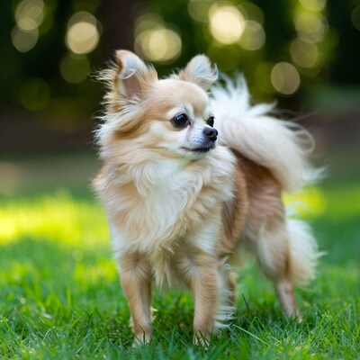 Chihuahua standing on grass