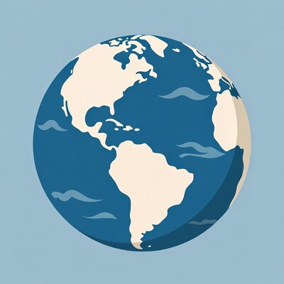 Planet Earth globe illustration