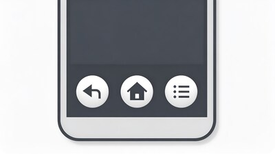 Smartphone navigation buttons