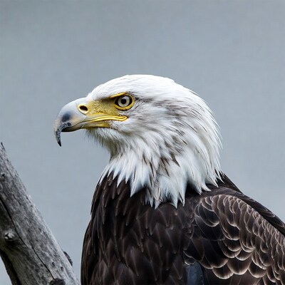 Bald eagle close up portrait