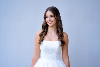 Woman in white wedding dress
