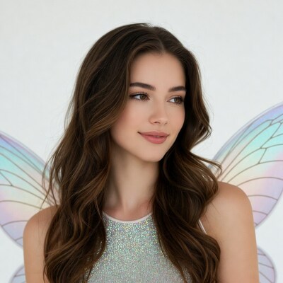 Woman with fairy wings