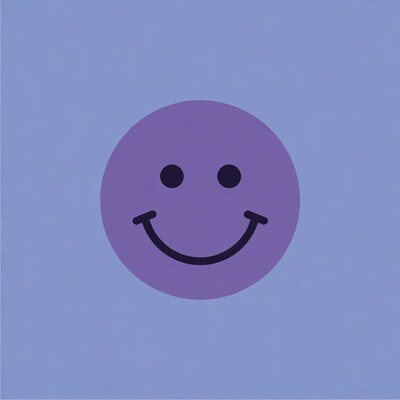 Purple smiley face emoji
